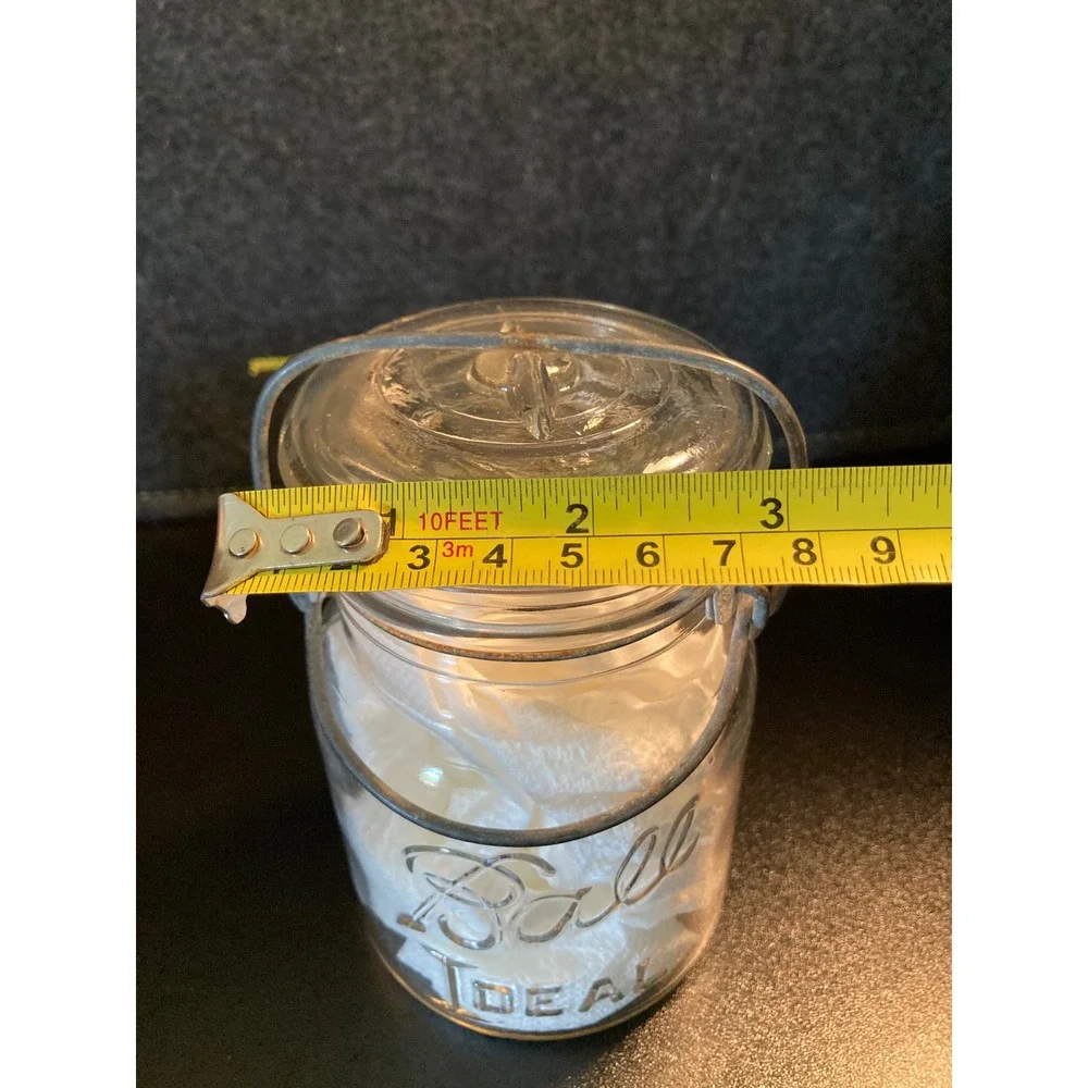 Ball Ideal Canister Jar‎ Glass Lid & Wire Bail Handle Farmhouse Storage Decor